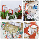FULL DECOR SET | Fox Birthday | Woodland Party Printable | 1st Birthday Decorations | Any Age | Woodland Birthday Decorations | Woodland Party | Fox Birthday | Fox Decorations Fox Party - themeprintparty