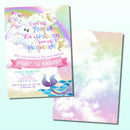 FULL PARTY SET | DECOR SET + INVITATION | Fairytale Birthday | Unicorn Birthday Party | Unicorn Party Printable | Unicorn Decorations | Unicorn, Mermaids & Fairies Birthday | Magical Birthday Party | Unicorn Decorations - themeprintparty