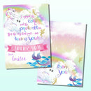 FULL PARTY SET | DECOR SET + INVITATION | Fairytale Birthday | Unicorn Birthday Party | Unicorn Party Printable | Unicorn Decorations | Unicorn, Mermaids & Fairies Birthday | Magical Birthday Party | Unicorn Decorations - themeprintparty