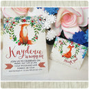 FULL PARTY SET | DECOR SET + INVITATION | Fox Birthday | Woodland Party Printable | 1st Birthday Decorations | Any Age | Woodland Birthday Decorations | Woodland Party | Fox Birthday | Fox Decorations Fox Party - themeprintparty