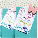 FULL PARTY SET | DECOR SET + INVITATION | Fairytale Birthday | Unicorn Birthday Party | Unicorn Party Printable | Unicorn Decorations | Unicorn, Mermaids & Fairies Birthday | Magical Birthday Party | Unicorn Decorations - themeprintparty