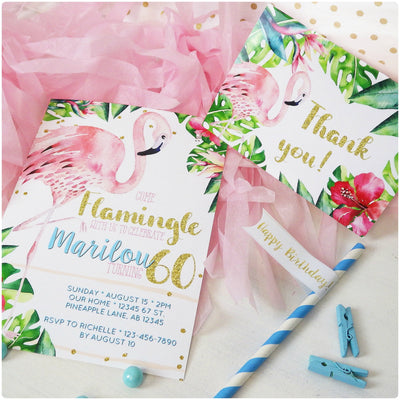 Flamingo Birthday Party Invitation | Flamingo Birthday Printable Invitation | Flamingo Birthday Invitation | Flamingo Birthday Decorations