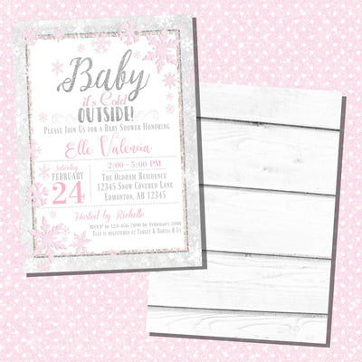 Winter Wonderland Baby Shower Invitation | Winter Wonderland Baby Shower Printable Invitation | Winter Wonderland Baby Shower | Winter Wonderland Baby Shower Decorations