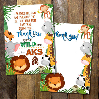 Jungle Birthday Invitation | Jungle Party Invitation | 1st Birthday | Any Age Birthday | Zoo Animal Birthday Invitation | Zoo Birthday - themeprintparty