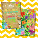 Luau Party Invitation | Tiki Birthday Invitation | Hawaiian Birthday Invitation | Luau Birthday | Pool Party | Birthday Invitation - themeprintparty