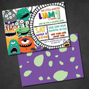 FULL PARTY SET | DECOR SET + INVITATION | Monster Birthday Party | Monster Party Decorations | Halloween Birthday | Monster Party Printable | Monster Decorations Epic Parties by REVO - themeprintparty