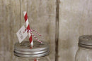 Decorative Striped Paper Straws (100pcs, Striped, Gray) - themeprintparty