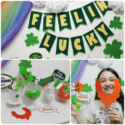 St. Patrick's Day FREE Printable Party Set | St. Patrick's Day DIY Decorations | St. Patrick's Day Party Supplies - themeprintparty