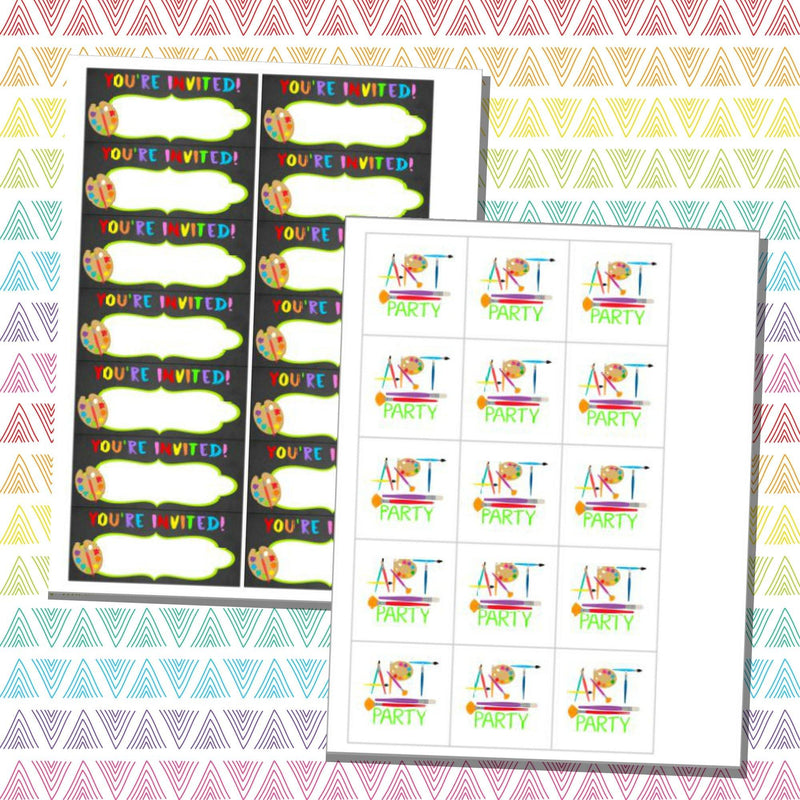 Art Party Invitation | Art Birthday Invitation | Paint Printable Invitation | Artist Birthday Decorations – themeprintparty art-party-invitation-art-birthday-invitation-paint-printable-invitation-artist-birthday-decorations-themeprintparty