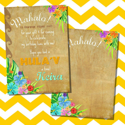 Luau Party Invitation | Tiki Birthday Invitation | Hawaiian Birthday Invitation | Luau Birthday | Pool Party | Birthday Invitation - themeprintparty