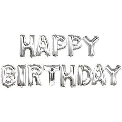 Happy Birthday Balloons Happy Birthday Banner Foil Letters Balloons Mylar Balloons for Birthday Party Decoration - themeprintparty