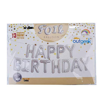 Happy Birthday Balloons Happy Birthday Banner Foil Letters Balloons Mylar Balloons for Birthday Party Decoration - themeprintparty