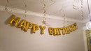 Happy Birthday Balloons Happy Birthday Banner Foil Letters Balloons Mylar Balloons for Birthday Party Decoration - themeprintparty