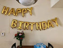 Happy Birthday Balloons Happy Birthday Banner Foil Letters Balloons Mylar Balloons for Birthday Party Decoration - themeprintparty