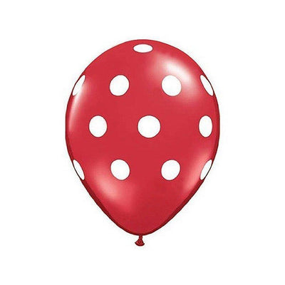 Party Balloons 12 Inches Latex Thickened Polka dot 100 Pcs - Pink - themeprintparty