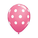 Party Balloons 12 Inches Latex Thickened Polka dot 100 Pcs - Pink - themeprintparty