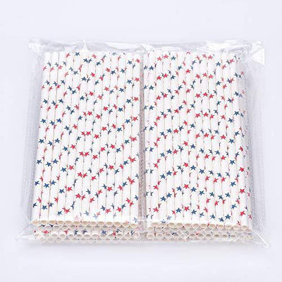 Paper Straw 100pc For Parties Birthdays Weddings Baby Showers And Celebrations (Pink/Gold) - themeprintparty