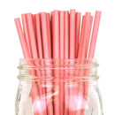 DECORATIVE PARTY PAPER STRAWS 100PCS ASSORTED COLOR & PATTERN - themeprintparty