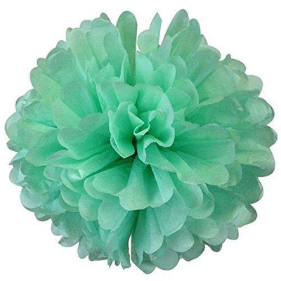 DIY Decorative Tissue Paper Pom-poms 10pcs Flowers Ball Perfect for Party Wedding Home Outdoor Decoration (4-inch Diameter, Silver) - themeprintparty