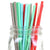 DECORATIVE PARTY PAPER STRAWS 100PCS ASSORTED COLOR & PATTERN - themeprintparty