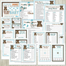 FULL PARTY SET | DECOR SET + SHOWER GAMES + INVITATION | Teddy Bear Baby Shower Printable | BOY | Teddy Bear Party Printable | Teddy Bear Decorations | Teddy Bear Party Decor | Boy Baby Shower Printable Decorations - themeprintparty