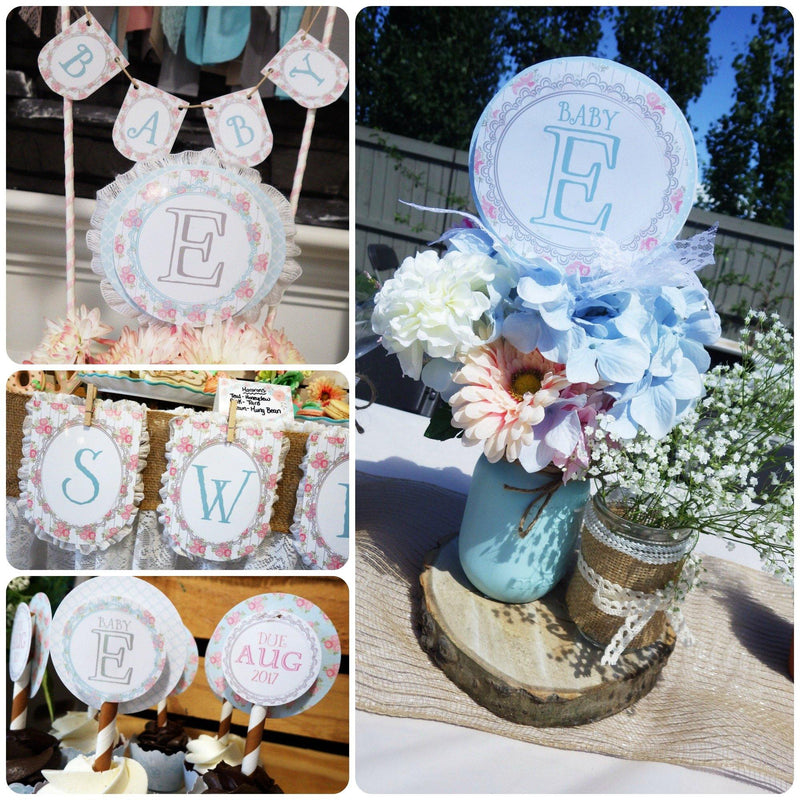 Mason Jar Baby Boy Centerpieces Ideas Centerpiece Ideas Baby