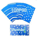 Favor Bags 50 PCS Blue Polka Dot Paper Lunch Bags for Sweets Biscuits Nuts Chocolates Christmas Gifts Birthday - themeprintparty