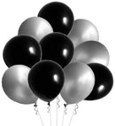 Metallic Pearlescent Latex Balloons - 100 Pack 12 Inch 3.2 g/pc - Shining White Balloons for Party Supplies and Decorations - themeprintparty