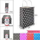 Favor Bags 50 PCS Blue Polka Dot Paper Lunch Bags for Sweets Biscuits Nuts Chocolates Christmas Gifts Birthday - themeprintparty