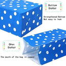 Favor Bags 50 PCS Blue Polka Dot Paper Lunch Bags for Sweets Biscuits Nuts Chocolates Christmas Gifts Birthday - themeprintparty