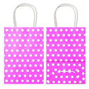 Favor Bags 50 PCS Blue Polka Dot Paper Lunch Bags for Sweets Biscuits Nuts Chocolates Christmas Gifts Birthday - themeprintparty