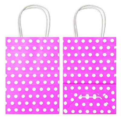 Favor Bags 50 PCS Blue Polka Dot Paper Lunch Bags for Sweets Biscuits Nuts Chocolates Christmas Gifts Birthday - themeprintparty