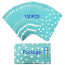 Favor Bags 50 PCS Blue Polka Dot Paper Lunch Bags for Sweets Biscuits Nuts Chocolates Christmas Gifts Birthday - themeprintparty